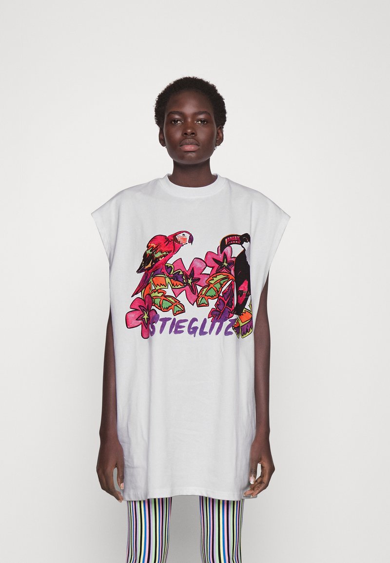 Stieglitz TANK DRESS Jurk white/wit Zalando.nl
