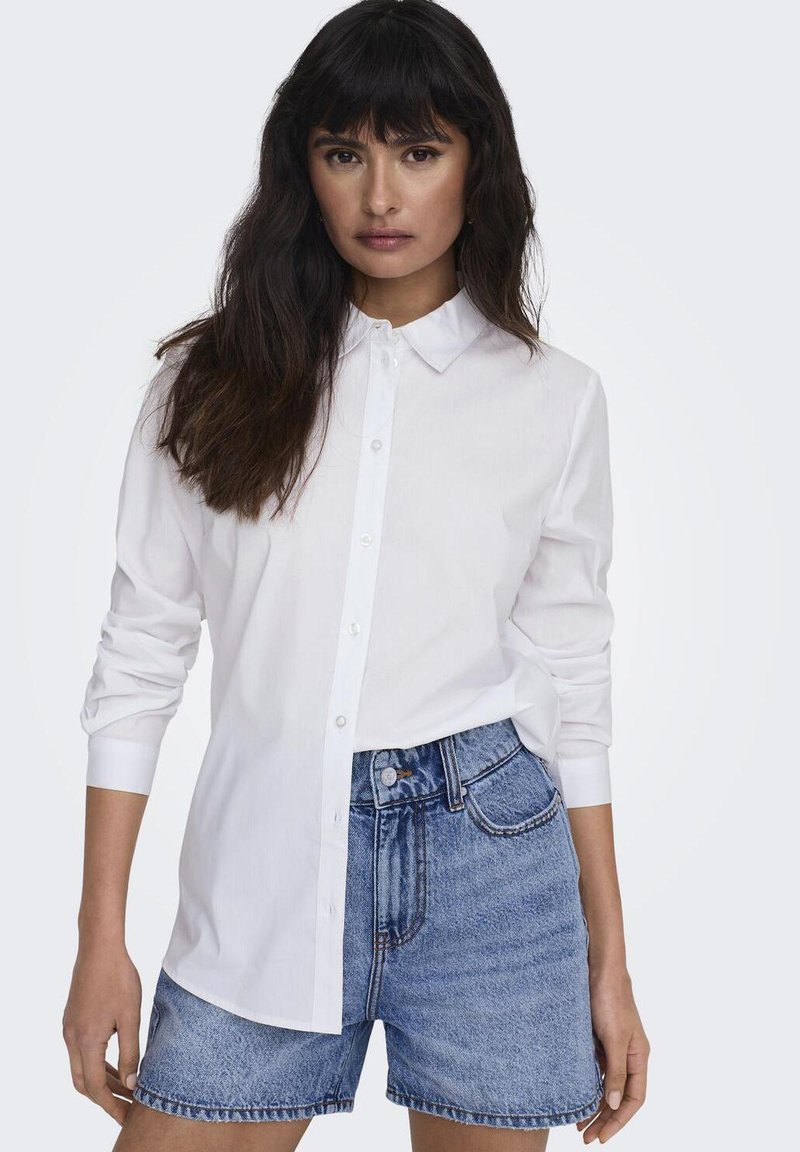 JDY - JDYMIO SHIRT - Košilová halenka  - white, Zvětšit