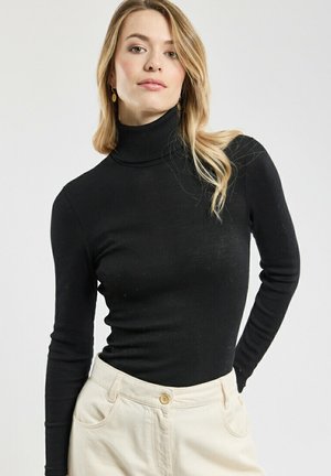 COL ROULÉ  - Pullover - noir