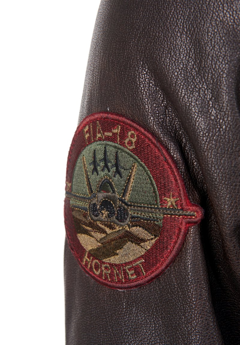 Herren Leichte Jacken | TOP GUN Lederjacke braun - IE20003 Herren Leichte Jacken | TOP GUN Lederjacke braun - IE20003