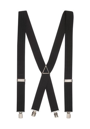 WIDE HERRINGBONE - Ceinture - black