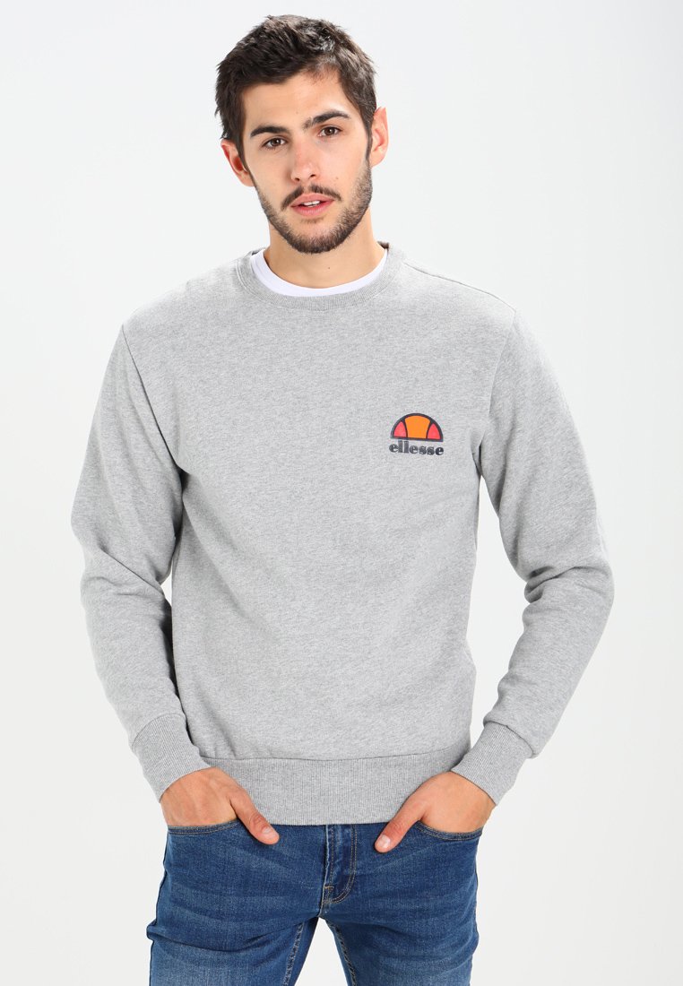 Ellesse DIVERIA - Sweatshirt - ath grey marl/mottled light grey ...