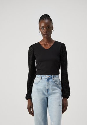 ONLRONYA ANIMAL - Top s dlhým rukávom - black