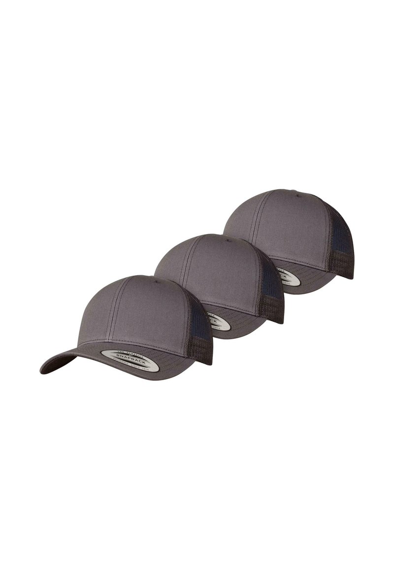 Flexfit 3-PACK - Gorra - darkgrey darkgrey darkgrey