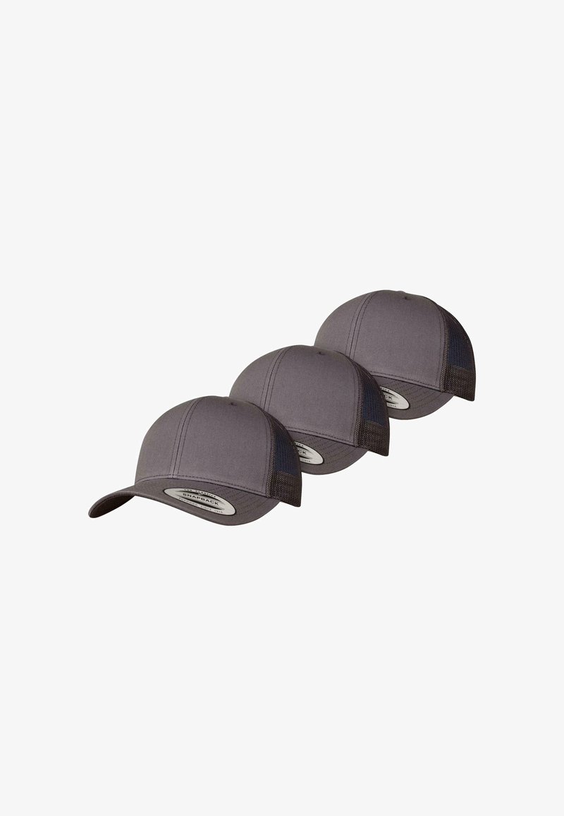 Flexfit 3-PACK - Gorra - darkgrey darkgrey darkgrey