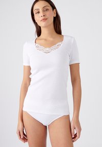 Damart FINITION  - Camiseta estampada - White