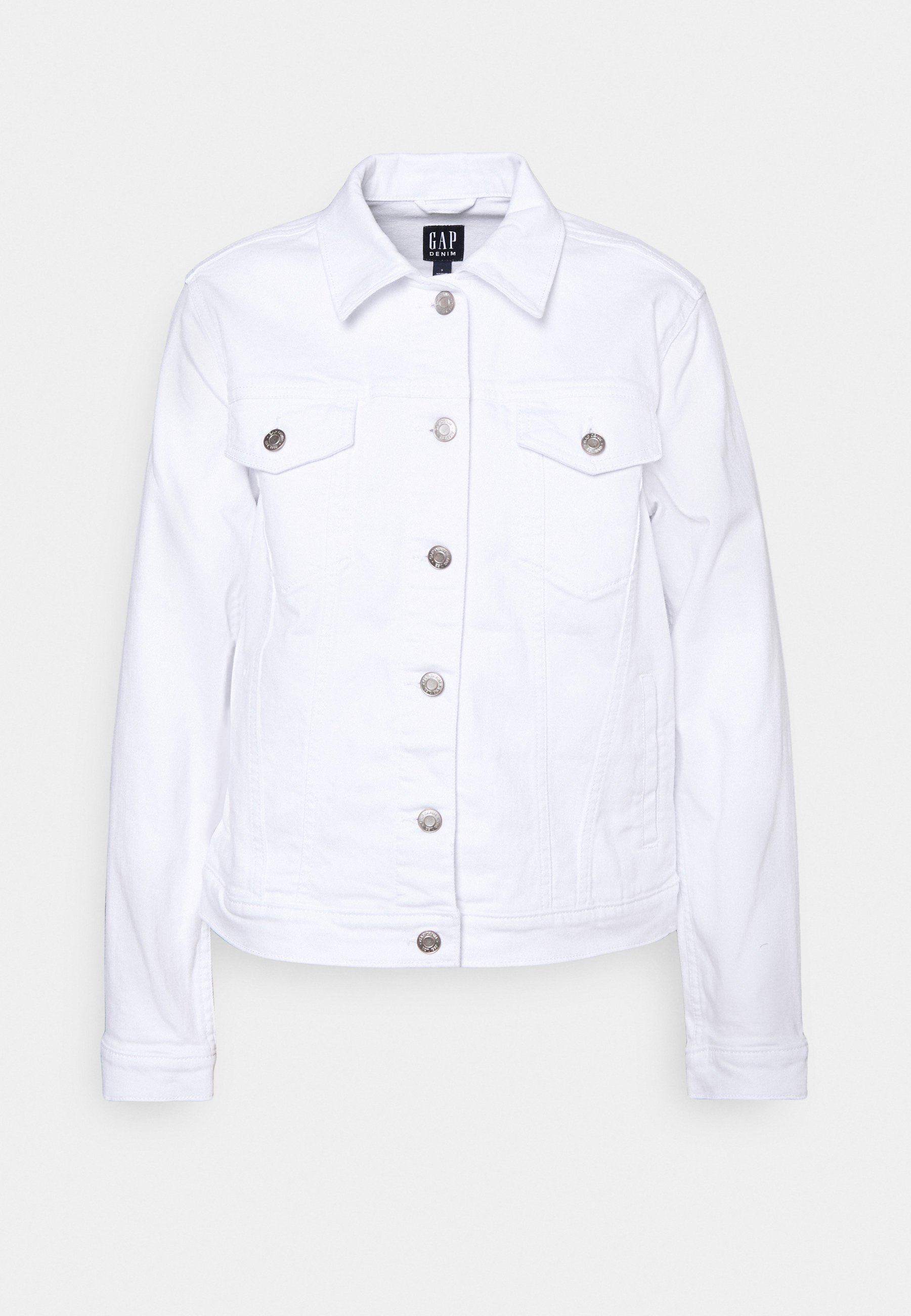 gap white denim jacket