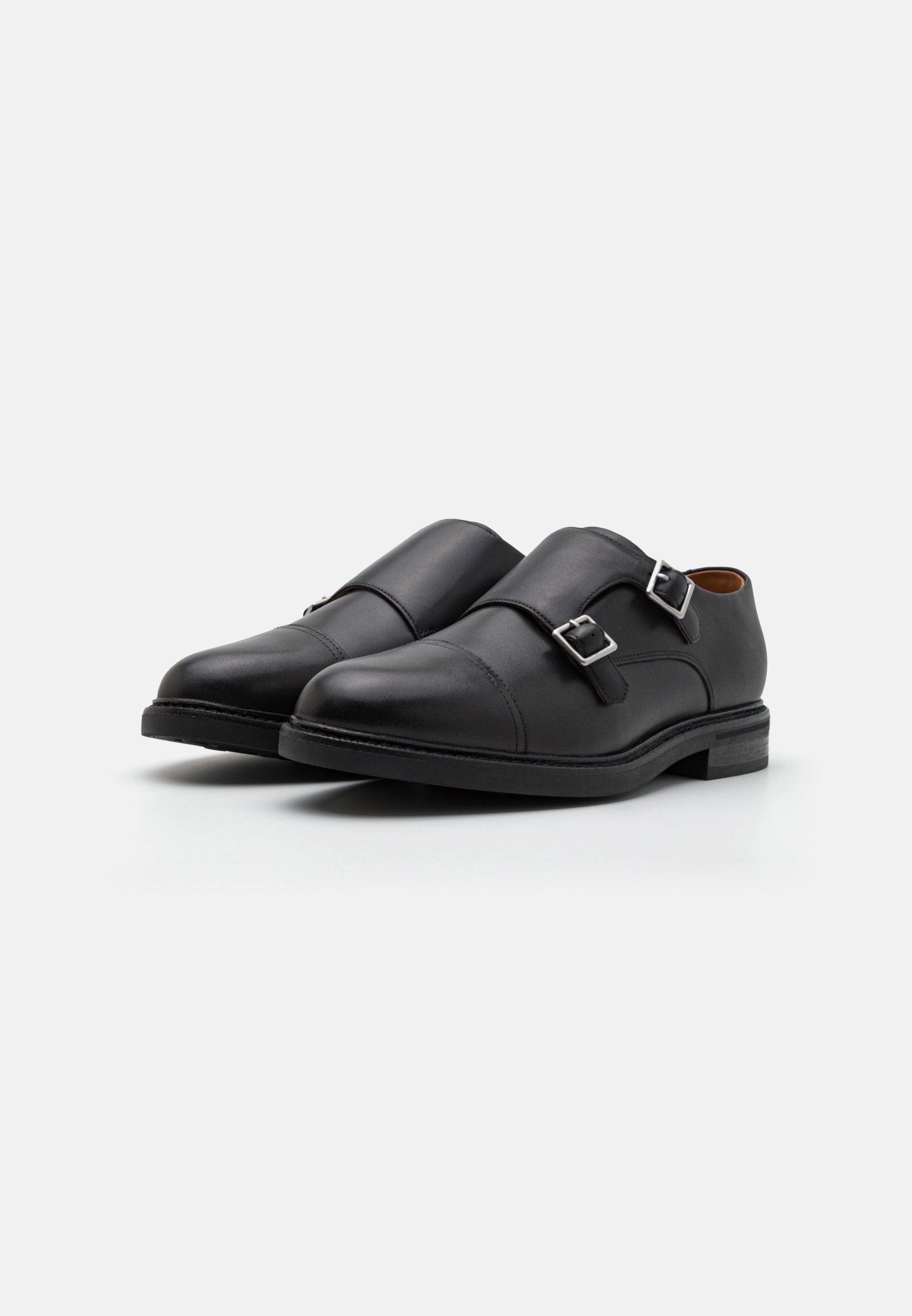 Polo Ralph Lauren ASHER MONK STRAP - Smart slip-ons - black