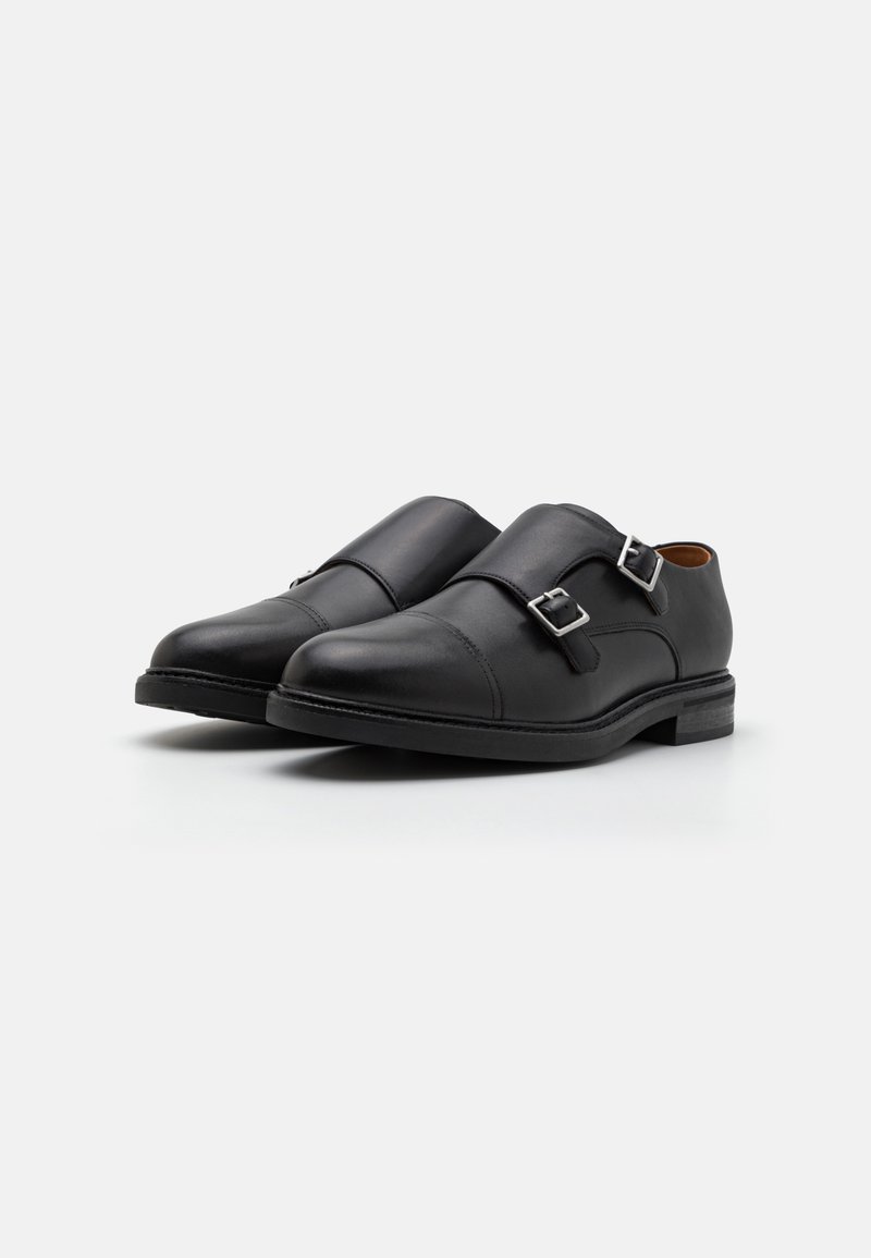 Polo Ralph Lauren ASHER MONK STRAP - Smart slip-ons - black  display picture 1