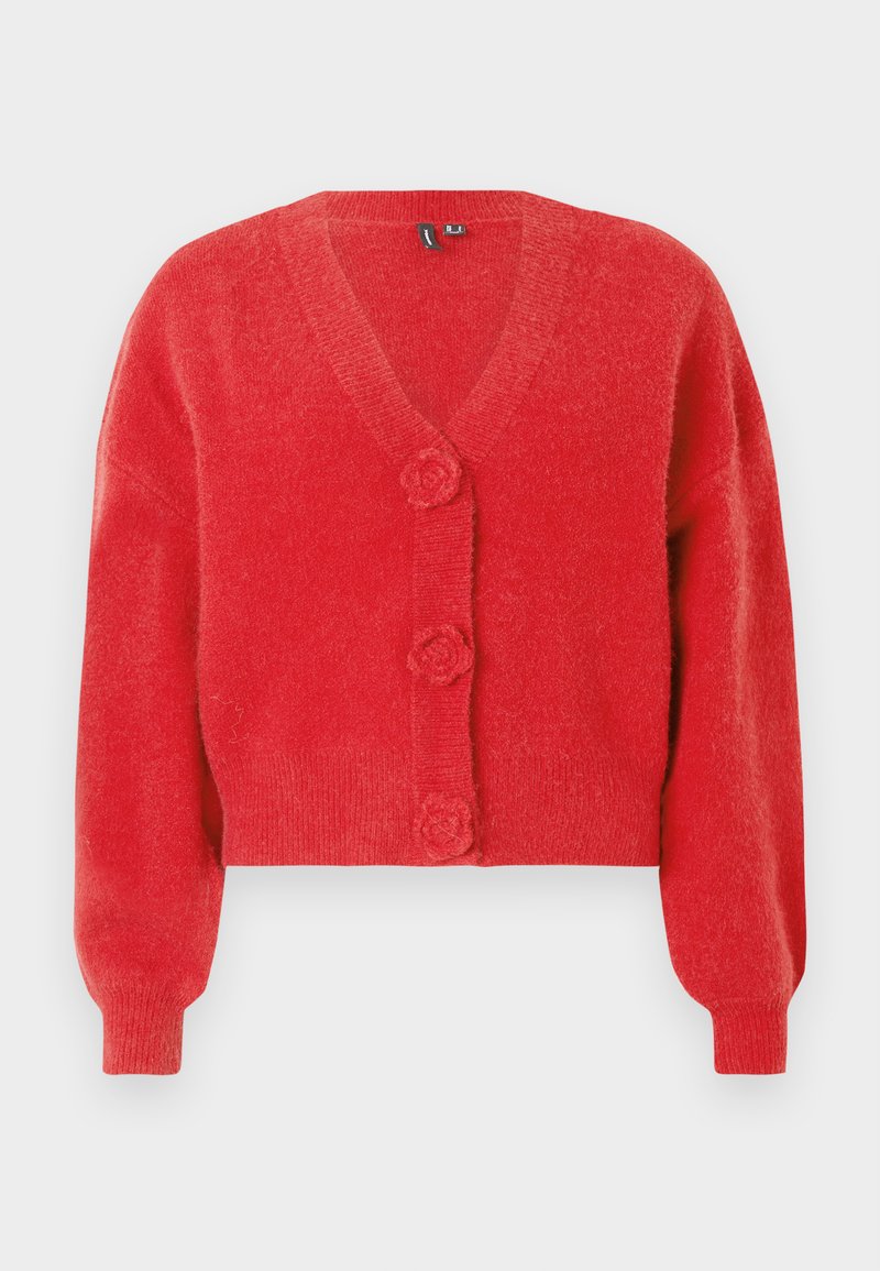 Vero Moda VMCARRIE ROSE CARDIGAN - Cardigan - ribbon red/rosso - Zalando.it