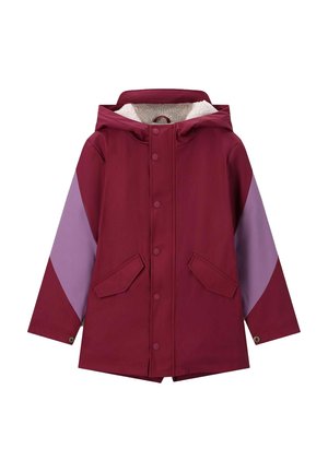 LANGE IN COLORBLOCKING-OPTIK  - Parka - d rood
