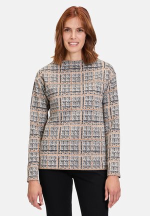 MIT KRAGEN - Sweatshirt - grau beige