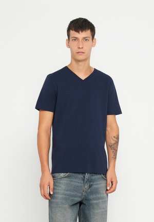 V NECK EVERDAY SOFT  - T-paita - tapestry navy