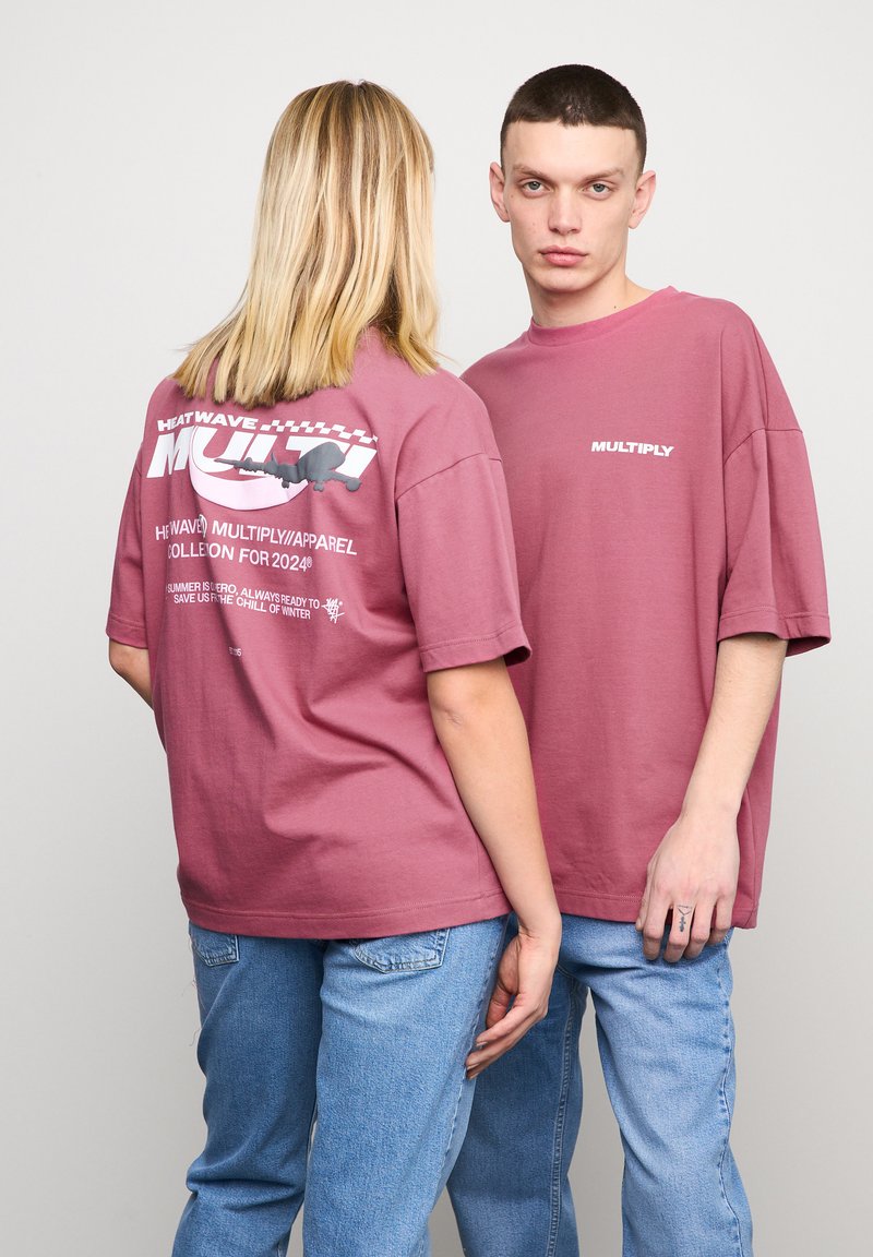 Multiply Apparel TAKE OFF - T-shirt print - rose wine