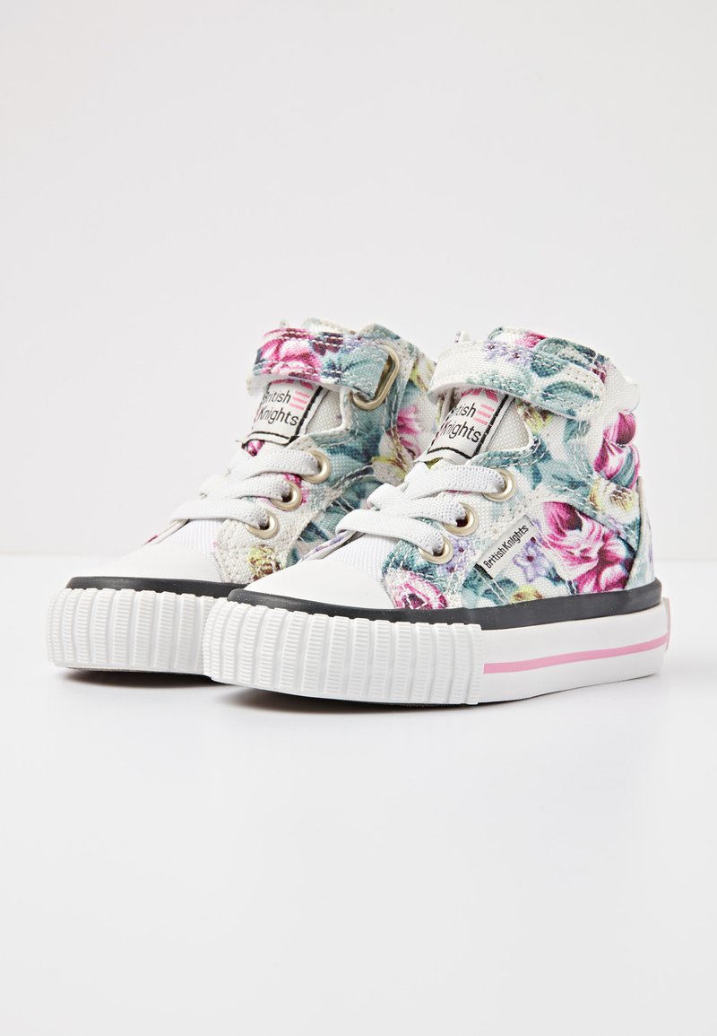 Kinder Sneaker | British Knights DEE Sneaker high white flower/weiß - RP39983 Kinder Sneaker | British Knights DEE Sneaker high white flower/weiß - RP39983