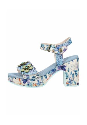 LAURA VITA SANDALEN - Sandali con plateau - bleu