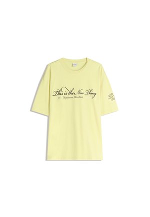 SHORT SLEEVE - Nyomott mintás póló - yellow