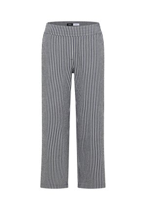 Cecil, WIDE-LEG PANTS IN SEERSUCKER QUALITY - Pantalon classique - universal blue