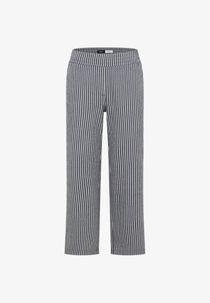 Cecil, WIDE-LEG PANTS IN SEERSUCKER QUALITY - Pantalon classique - universal blue