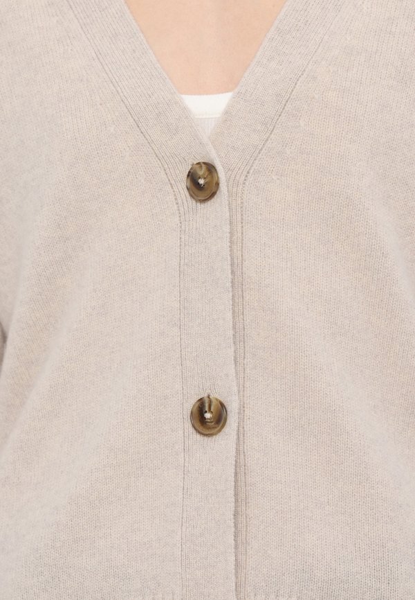 V NECK CARDIGAN - Cardigan - stone beige3