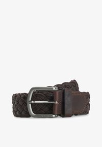 BOSS - Cintura in pelle italiana con passante con logo - Nero BOSS - Cintura in pelle italiana con passante con logo - Nero