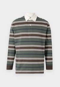 SLHROLAND RUGBY STRIPE - Long sleeved top - deep forest/egret/sky captain/demitasse