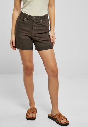 Denim shorts - brown