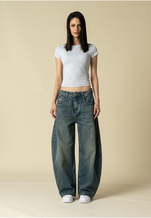 Project Blue, BARREL - Baggy jeans - sand blue wash