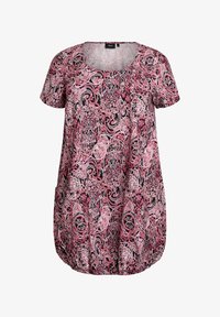 Vybráno, black w pink aop