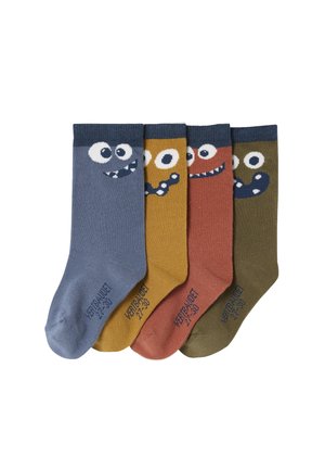 Vertbaudet, VERTBAUDET 4ER-PACK SOCKEN MONSTER, KINDER - Socks - blau
