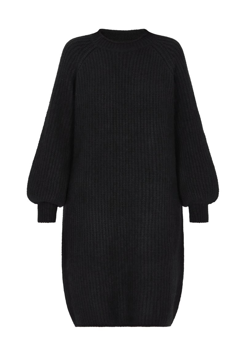 dreimaster Gebreide jurk zwart dreimaster Gebreide jurk zwart