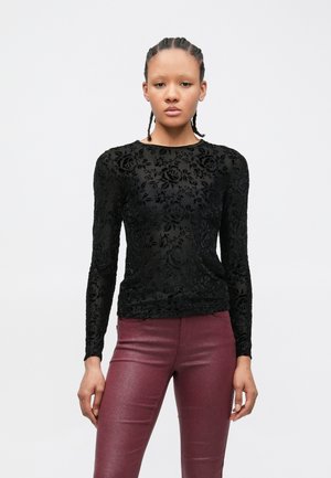 CREW - Langærmet T-shirt - black