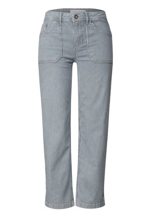 Street One, STRAIGHT LEG JEANS IM CASUAL FIT MIT STREIFEN - Jean droit - indigo striped wash