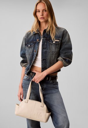 Calvin Klein, POCKETS MONOLOGO - Handtas - beige