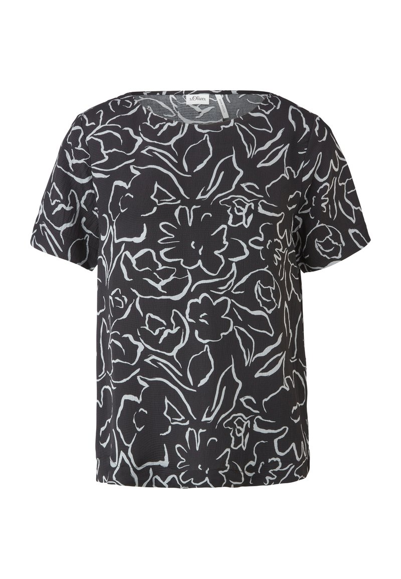 s.Oliver BLACK LABEL T-shirt print zwart