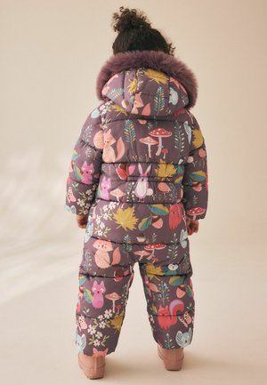 Next, REGULAR FIT - SHOWER RESISTANT SNOWSUIT . - Snowsuit - purple woodland animal