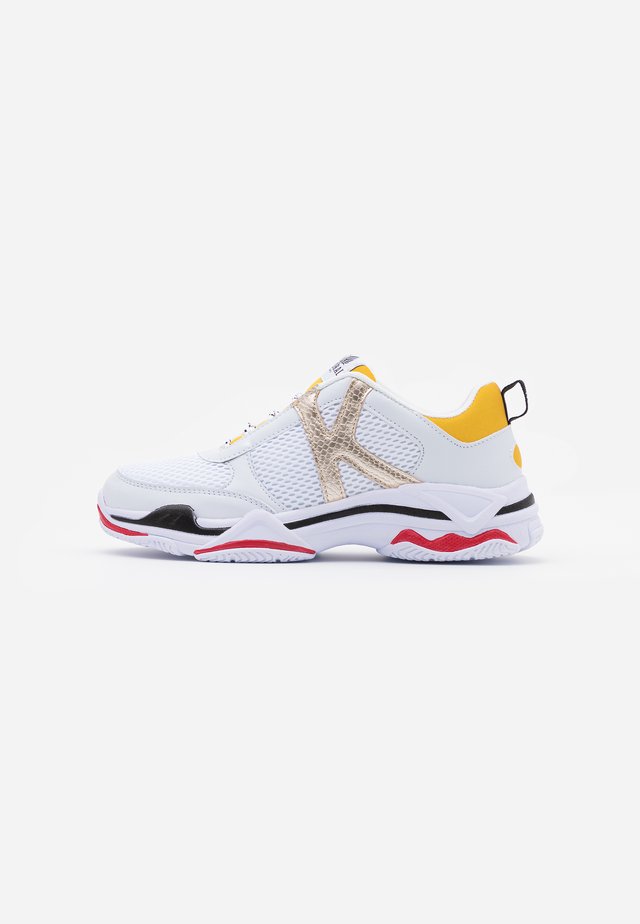 MATEA - Baskets basses - blanc/jaune