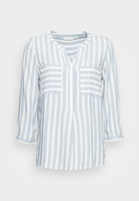 Não selecionado, faded blue offwhite stripe