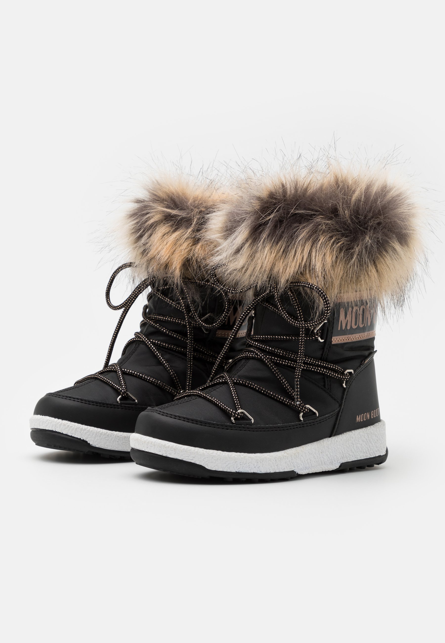 Moon Boot MONACO - Stivali da neve - black/copper/nero - Zalando.it