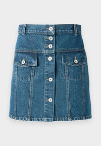FACING MINI SKIRT - Jeansrock - medium blue