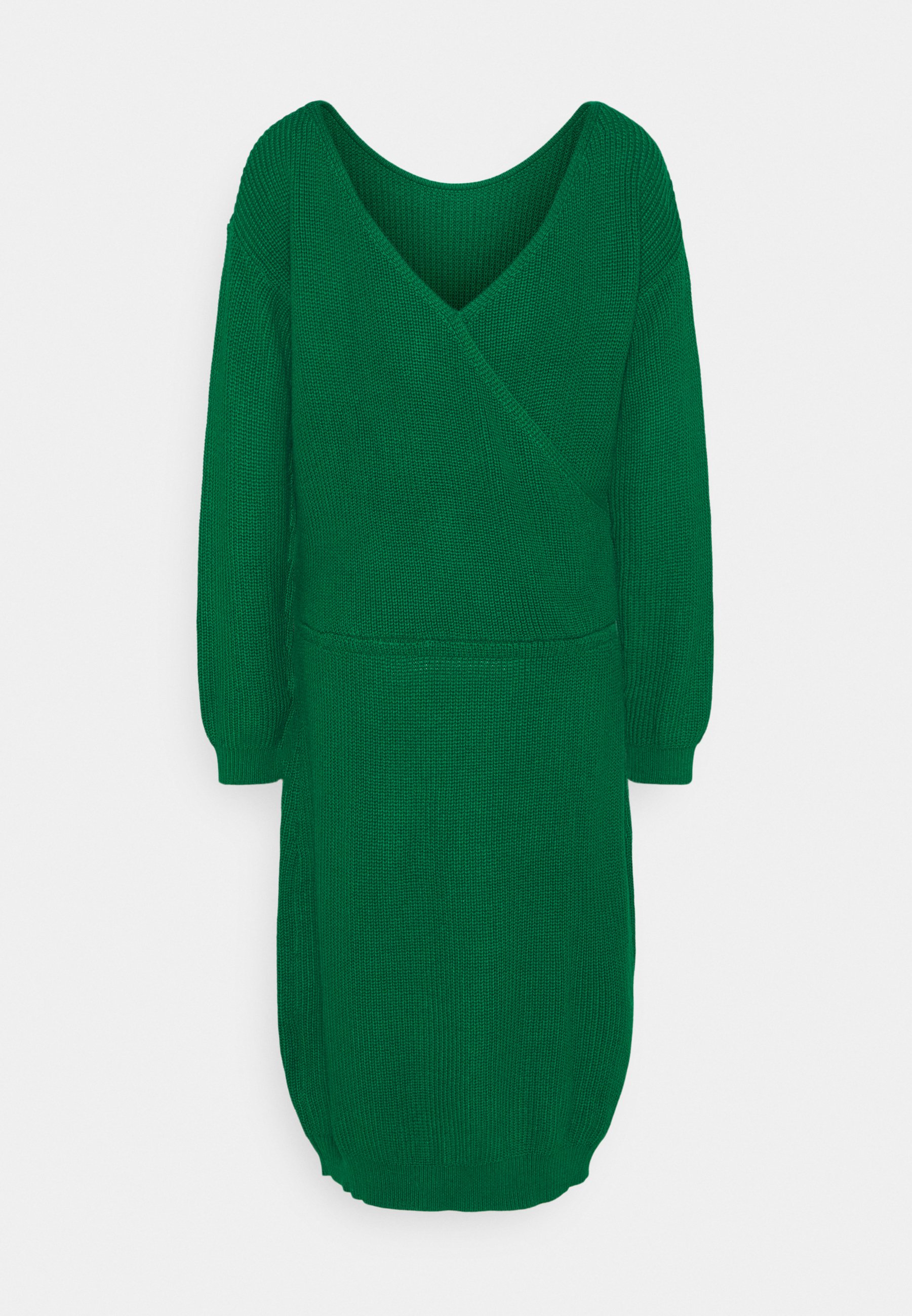 Even&Odd Curvy Stickad klänning green Zalando.se Gröna Klänningar online | Köp din klänning på Zalando.se
