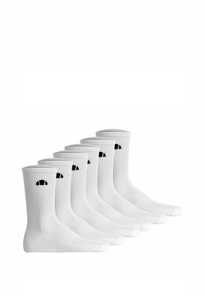 UNISEX 6ER PACK - ALACRE CREW LOGO EINFARBIG - Socken - weiß