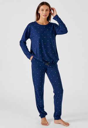 Damart IMPRIMÉ ÉTOILES THERMOLACTYL SET - Pyjama - marine imprimé