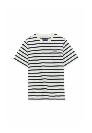 BONDELID, DENNIS STRIPED TEE - Printtipaita - offwhite stripe