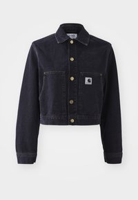 W ARCA JACKET - Džínová bunda - black stone washed