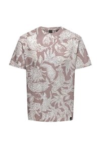 Only & Sons 2ER-PACK RUNDHALS KURZARM - Print T-shirt - weiß rot