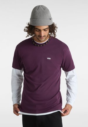 Vans LEFT CHEST LOGO TEE - T-shirt basic - blackberry wine