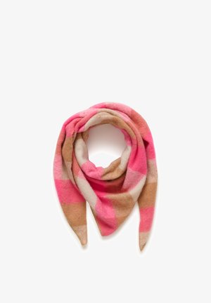 Kaffe, KAELAINE CHECKED PONCHO - Écharpe - pink checks