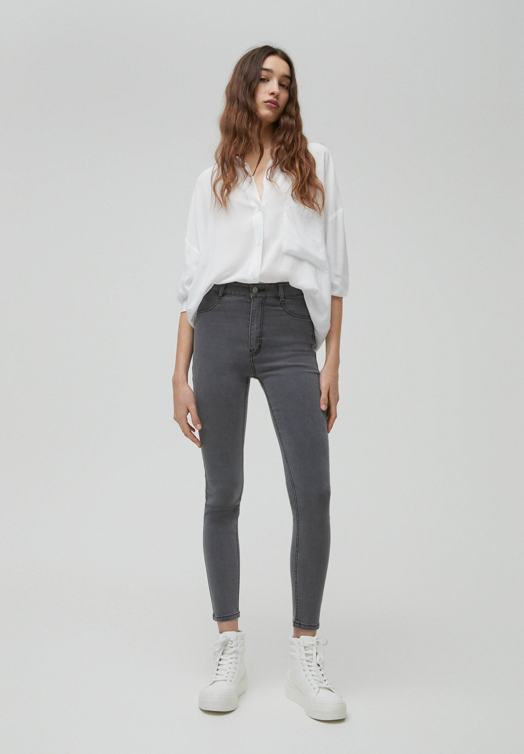 PULL\u0026BEAR SKINNY - Jeans Skinny Fit - dark grey/grigio scuro - Zalando.it