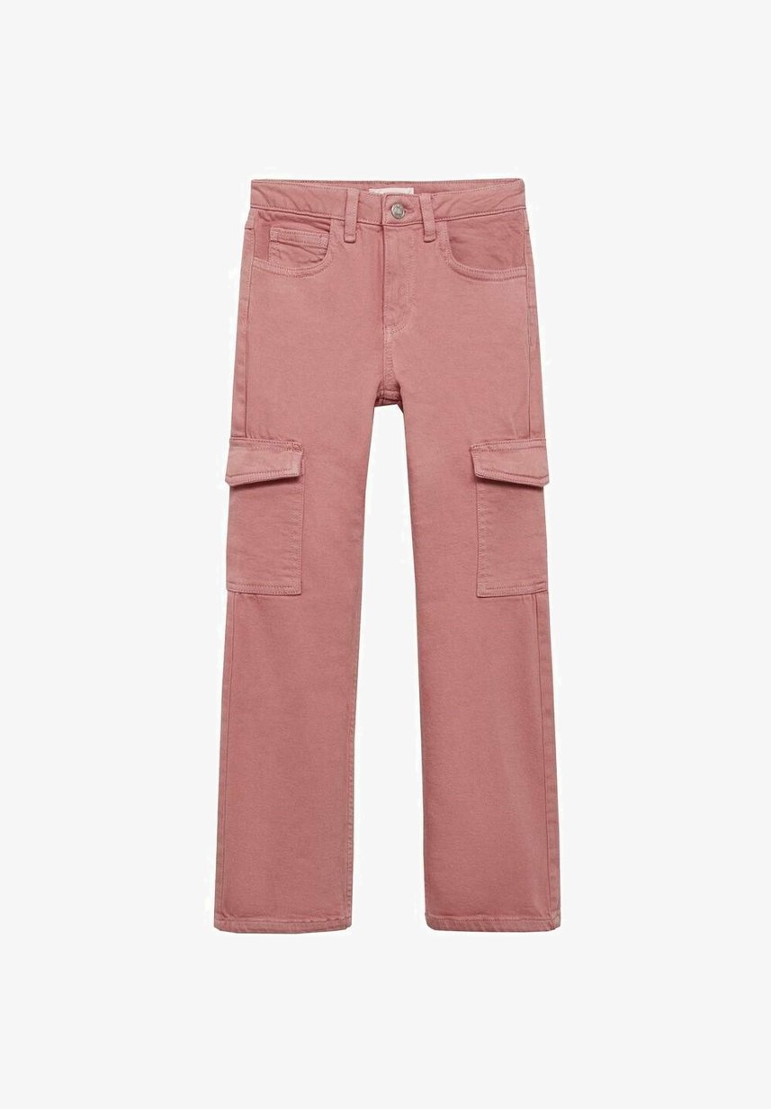 Mango Kids Cargo trousers pink